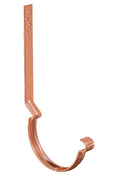 Водосток Aquasistem, система 150/100 - Крюк крепления желоба удлиненный (усиленный) медный купить в Пушкино